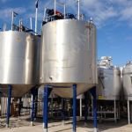 ~18,000 Ltr SS Insulated Tank with Top-Mounted Mixer & Internal Heating Tubes