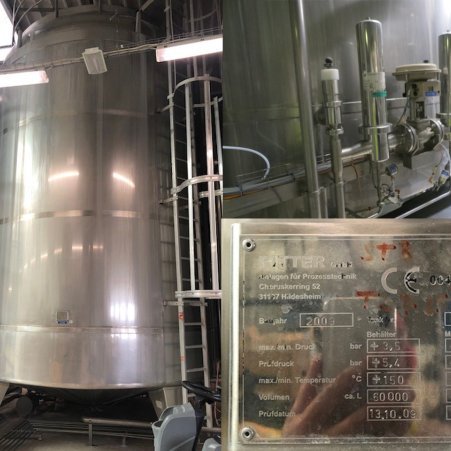 60,000 Ltr Aseptic Process Tank